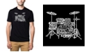 LA Pop Art Mens Premium Blend Word Art T-Shirt - Drums